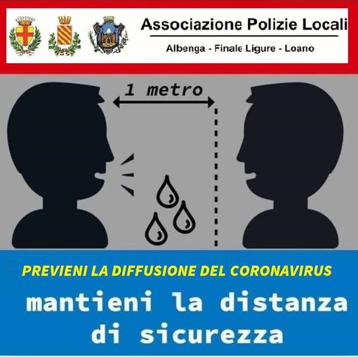 COVID-19, il Comune di Albenga richiama il Decreto del Presidente del Consiglio dei Ministri  del 1 marzo 2020
