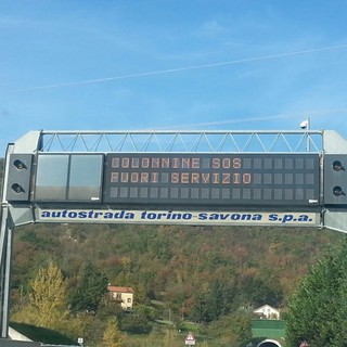 S.O.S in autostrada? Le colonnine della Torino-Savona necessitano di "soccorso"