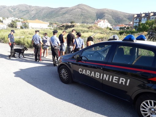 I Carabinieri "passano al setaccio" l'area T1 di Ceriale