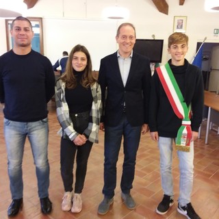Alessandro Bregolin sindaco junior del consiglio Comunale dei ragazzi di Andora