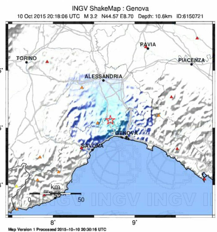 Terremoto a Rossiglione, la scossa è stata avvertita anche in Provincia di Savona Terremoto a Rossiglione, la scossa è stata avvertita anche in Provincia di Savona
