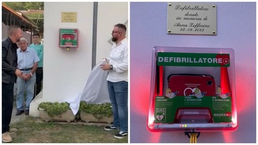 Plodio, muore per un malore alla sagra: i familiari donano un defibrillatore in memoria di Anna Plodio, muore per un malore alla sagra: i familiari donano un defibrillatore in memoria di Anna
