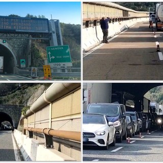 Lavori sulla A10, traffico in tilt tra Albisola e Arenzano (FOTO)
