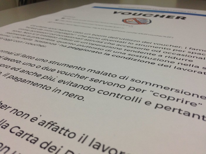 Pastorino e Battistini, ipotesi reintroduzione dei voucher: "Se confermato, una truffa nei confronti degli italiani"