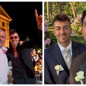 Calcio | L'abbraccio nel giorno più bello:  Pietro Carella e Manuel Galiano al matrimonio di Stephan El Shaarawy