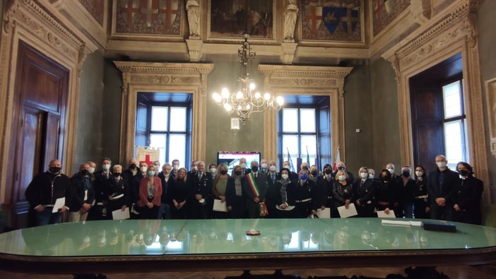 Impegno e dedizione nella lotta contro il Covid, premiato ad Alessandria il neo comandante di Varazze Mauro Di Gregorio