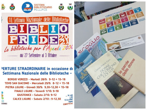 Anche la Biblioteca civica “Silvio Accame” di Pietra Ligure aderisce al “Bibliopride 2021”