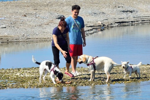 Al mare con Fido a Vadino d'Albenga