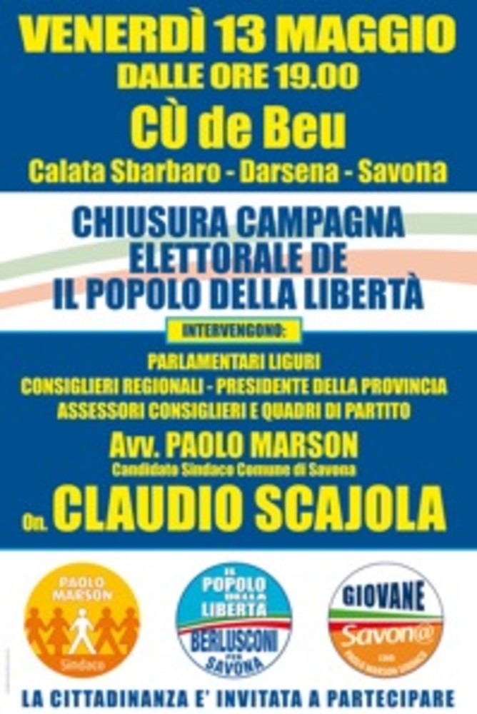 Chiusura della campagna elettorale de Il Popolo della Libertà Chiusura della campagna elettorale de Il Popolo della Libertà