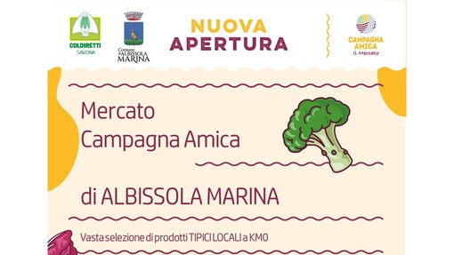 Coldiretti, al via ad Albissola Marina il nuovo Mercato di Campagna Amica Coldiretti, al via ad Albissola Marina il nuovo Mercato di Campagna Amica