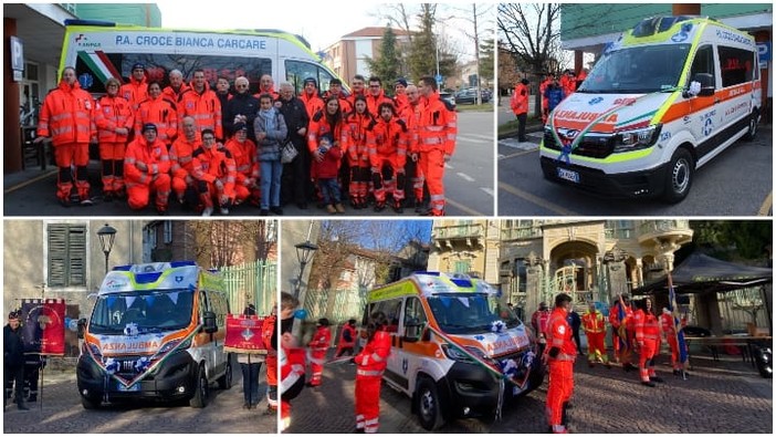 Le P.A. della Croce Bianca di Carcare e Altare inaugurano due ambulanze (FOTO e VIDEO)
