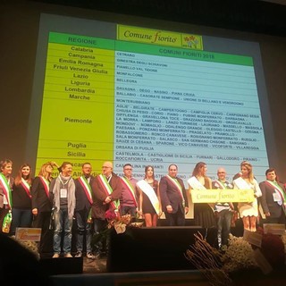 Comuni Fioriti ecco i premiati. Anche alcuni comuni della Provincia di Savona