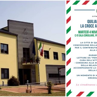 La Croce al Valor Militare a Quiliano: l’onorificenza sarà conferita il prossimo 4 novembre La Croce al Valor Militare a Quiliano: l’onorificenza sarà conferita il prossimo 4 novembre