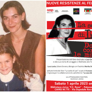 A Cairo Montenotte la presentazione del libro “La scelta di Lea. La ribellione di una donna alla ‘ndrangheta”