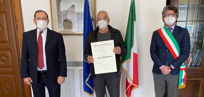 Al ceramista albissolese Paolo Giallombardo l'onorificenza dell’Ordine “Al Merito della Repubblica Italiana”
