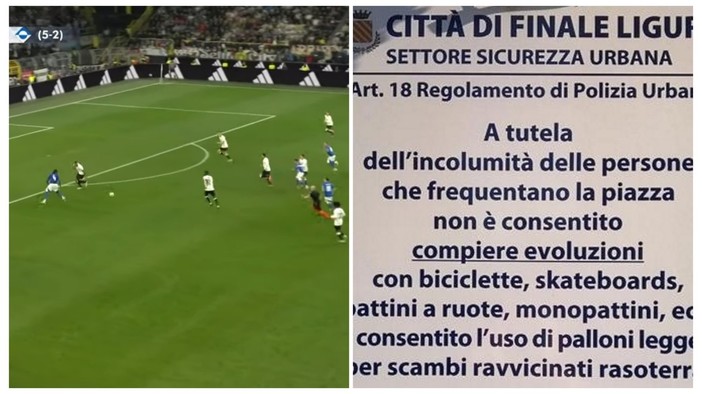 Da divieto a manifesto di calcio, il celebre cartello di Finale sui passaggi rasoterra diventa la cura per l'italico pallone grazie all'ironia social