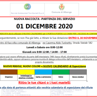 Albisola, isola ecologica di via Paolo VI: prolungate fino al 30 giugno le consegne dei badge