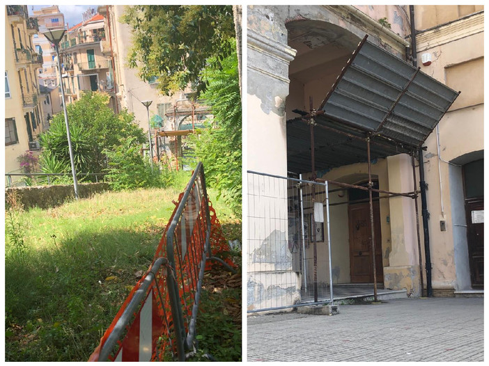 Dalla scalinata chiusa, al porticato della scuola passando per la biblioteca Barrili: il degrado di via Monturbano (FOTO) Dalla scalinata chiusa, al porticato della scuola passando per la biblioteca Barrili: il degrado di via Monturbano (FOTO)