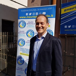 Mauro Demichelis ufficializza la sua ricandidatura: "Andora non può tornare indietro"