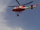 L'elicottero soccorre un biker sulle alture di Caso, sopra Alassio