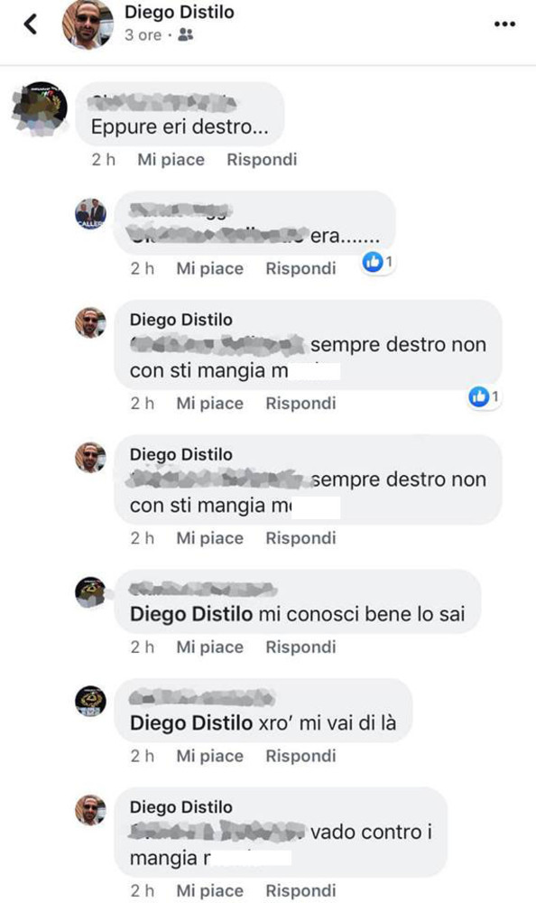 Nella foto: un estratto dello screenshot di Distilo pubblicato da Calleri Nella foto: un estratto dello screenshot di Distilo pubblicato da Calleri