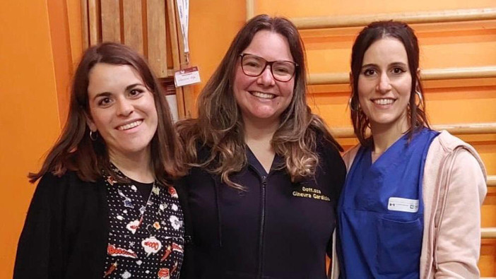 Le dottoresse (da sinistra a destra) Agnese Camozzi, Ginevra Gargiulo e Valeria Fortina