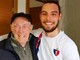 Nella didascalia: Luciano Dell'Orto assieme al nipote Luca Donaggio, bomber di Serie D