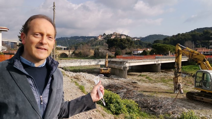 Andora: ripresi i lavori di innalzamento del ponte Europa Unita