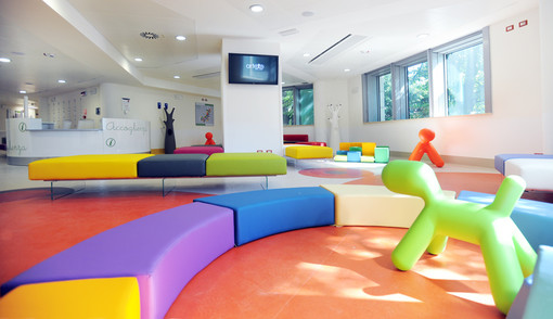 Sala del day ospital del Gaslini (immagine tratta dal sito dell' ospedale)