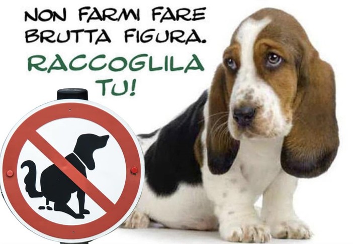 Deiezioni canine, campagna di sensibilizzazione a Carcare: "Non farmi fare brutta figura. Raccoglila tu!"