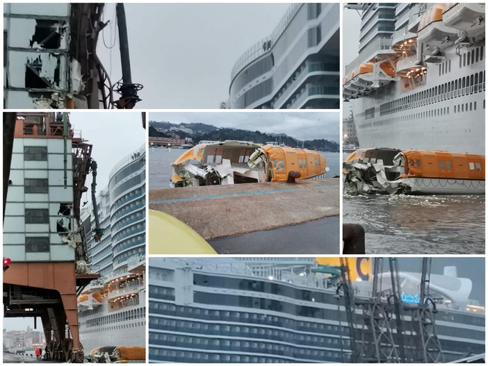 Savona, una valutazione tecnica errata la causa dell'impatto della Costa Smeralda contro la banchina (FOTO E VIDEO) Savona, una valutazione tecnica errata la causa dell'impatto della Costa Smeralda contro la banchina (FOTO E VIDEO)