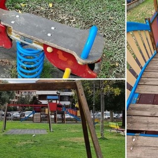 Albenga, giochi vandalizzati e degrado al Peter Pan, il vicesindaco Passino: "Il comune interviene, chieste telecamere e più interventi della polizia locale"