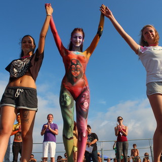 Andora diventa la capitale del body painting