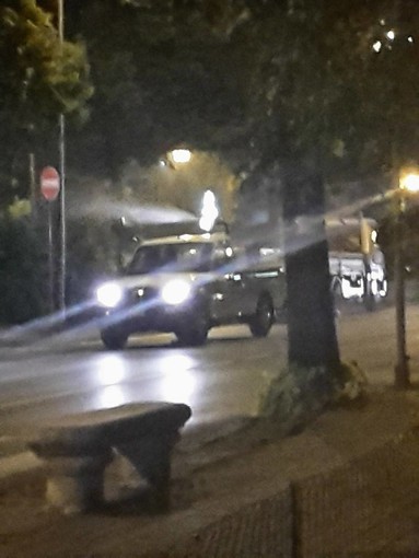 Albenga, prosegue la disinfestazione dai parassiti dei tigli nelle ore notturne Albenga, prosegue la disinfestazione dai parassiti dei tigli nelle ore notturne
