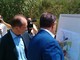 Il sindaco di Andora, Mauro Demichelis, e il presidente Toti col progetto della ciclabile verso ponente