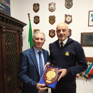 Savona, visita di commiato del Comandante provinciale dei Vigili del Fuoco Di Maria alla Capitaneria di Porto