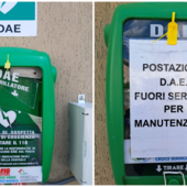 Savona, rotta la bacheca e rubato un defibrillatore in via Abate a Lavagnola (FOTO)