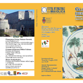 Festival Internazionale della Maiolica: prende il via venerdì la quinta edizione degli Ateliers degli Artisti