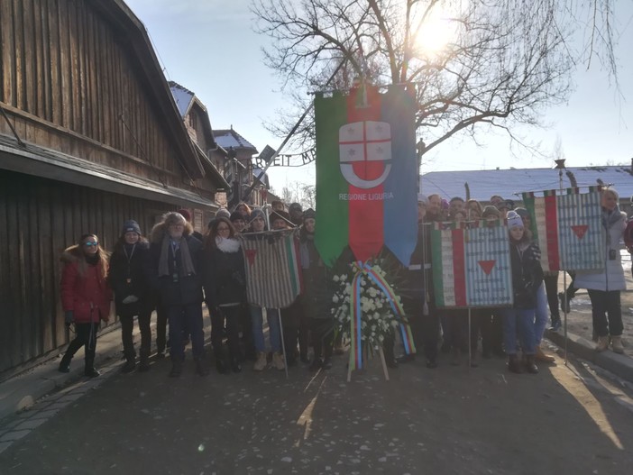 Gli studenti liguri nel lager di Auschwitz-Birkenau (FOTO)