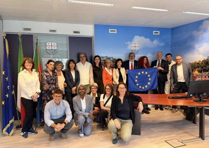 Europa, delegazione di giornalisti liguri in visita alla sede di Regione Liguria a Bruxelles per progetto Erasmus+ Europa, delegazione di giornalisti liguri in visita alla sede di Regione Liguria a Bruxelles per progetto Erasmus+