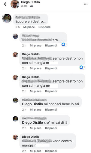 Nella foto: un estratto dello screenshot di Distilo pubblicato da Calleri Nella foto: un estratto dello screenshot di Distilo pubblicato da Calleri