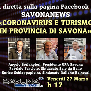 "Coronavirus e Turismo": alle 17 la diretta con Savonanews