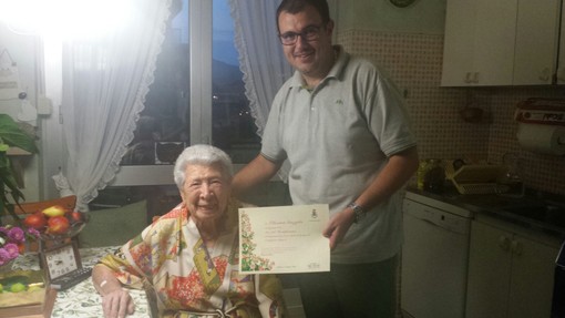 Andora festeggia i 102 anni di Ettorina Mazzola