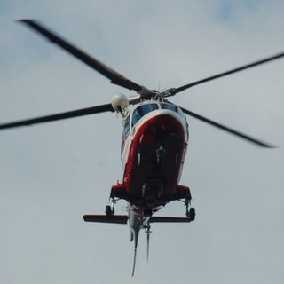 Savona: ciclista cade in un dirupo, soccorso dall'elicottero