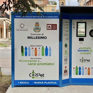Millesimo, arriva un eco-compattatore per bottiglie PET (FOTO)