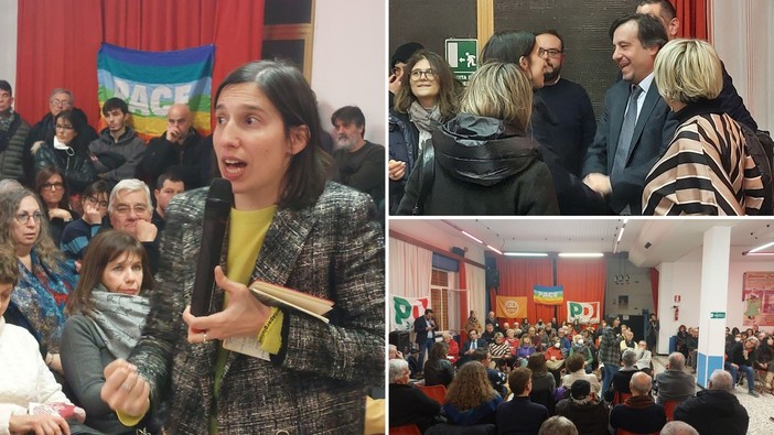 Savona, la candidata alle primarie del Pd Elly Schlein: "Vogliamo costruire un partito che ad ogni critica fa seguire una proposta" (FOTO)
