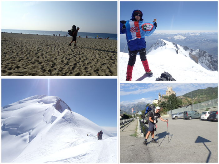Dalla spiaggia di Savona alla vetta del Monte Bianco: l'impresa di Matej Perkov (FOTO)
