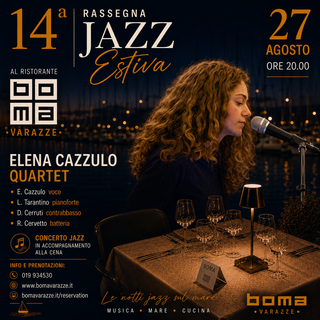 A Varazze l’ultimo appuntamento della 14ª Rassegna Jazz Estiva del Ristorante Boma