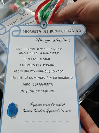 Albenga, i bambini dell’asilo "Ester Siccardi" visitano il comune