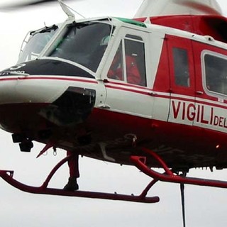 Incidente motociclistico a Piana Crixia: intervento dell'elicottero